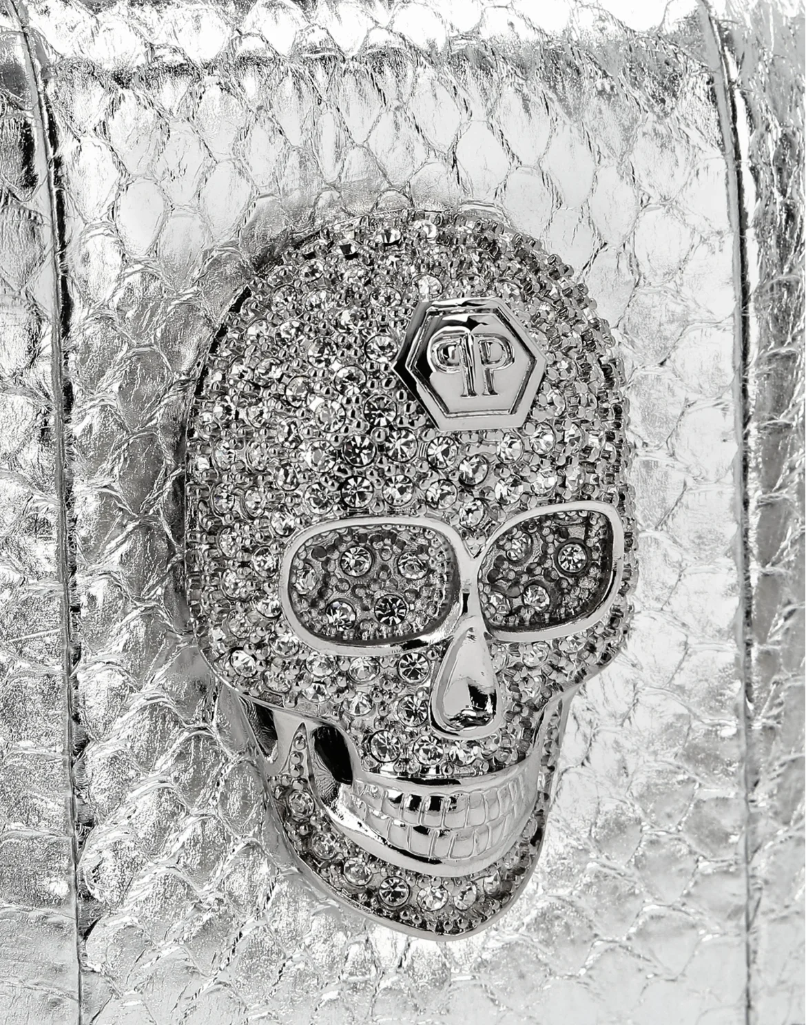 Shoulder Bag Skull crystal, цвет: Серебристый