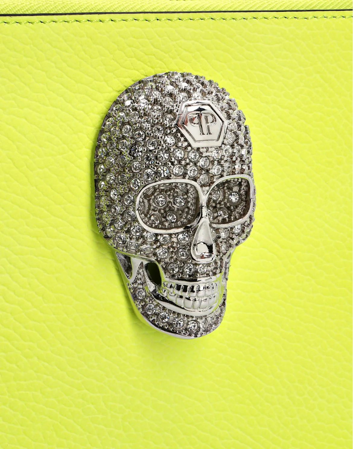 Minaudiere Skull crystal, цвет: Желтый