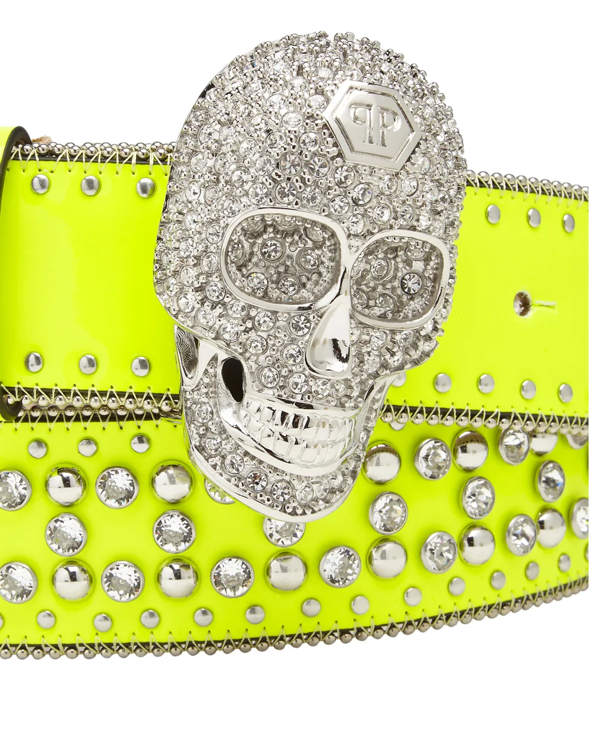 Belt Skull crystal, цвет: Желтый