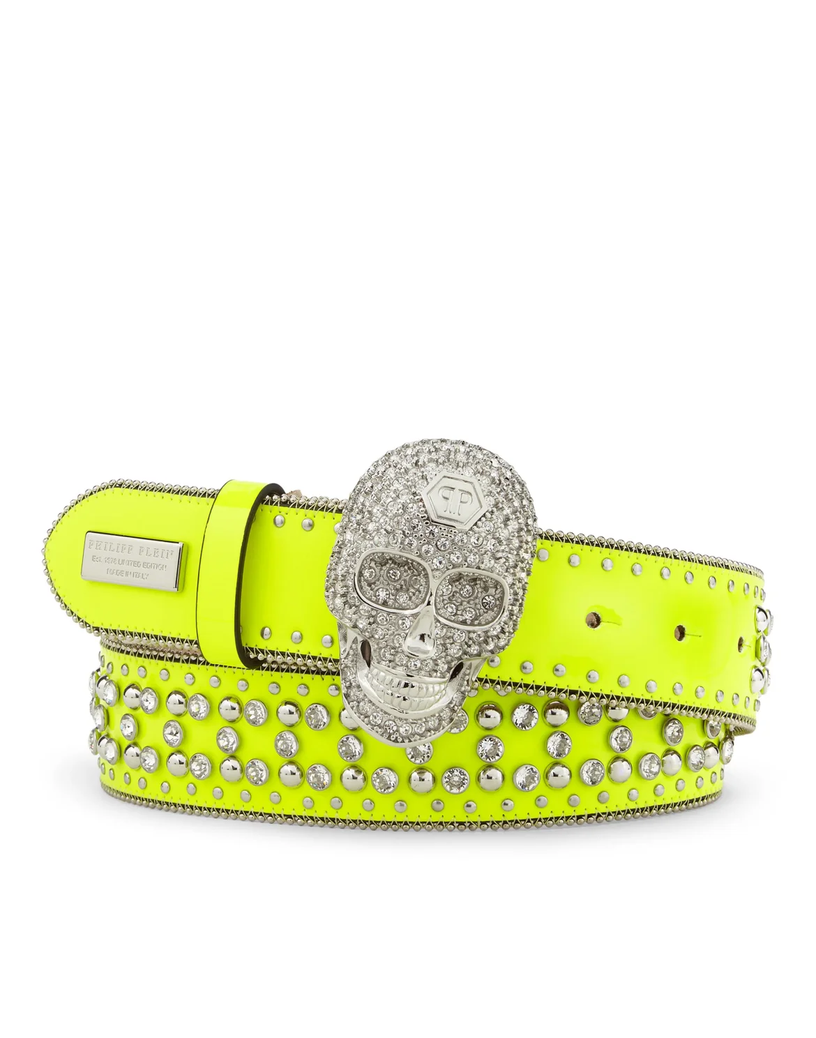 Belt Skull crystal, цвет: Желтый