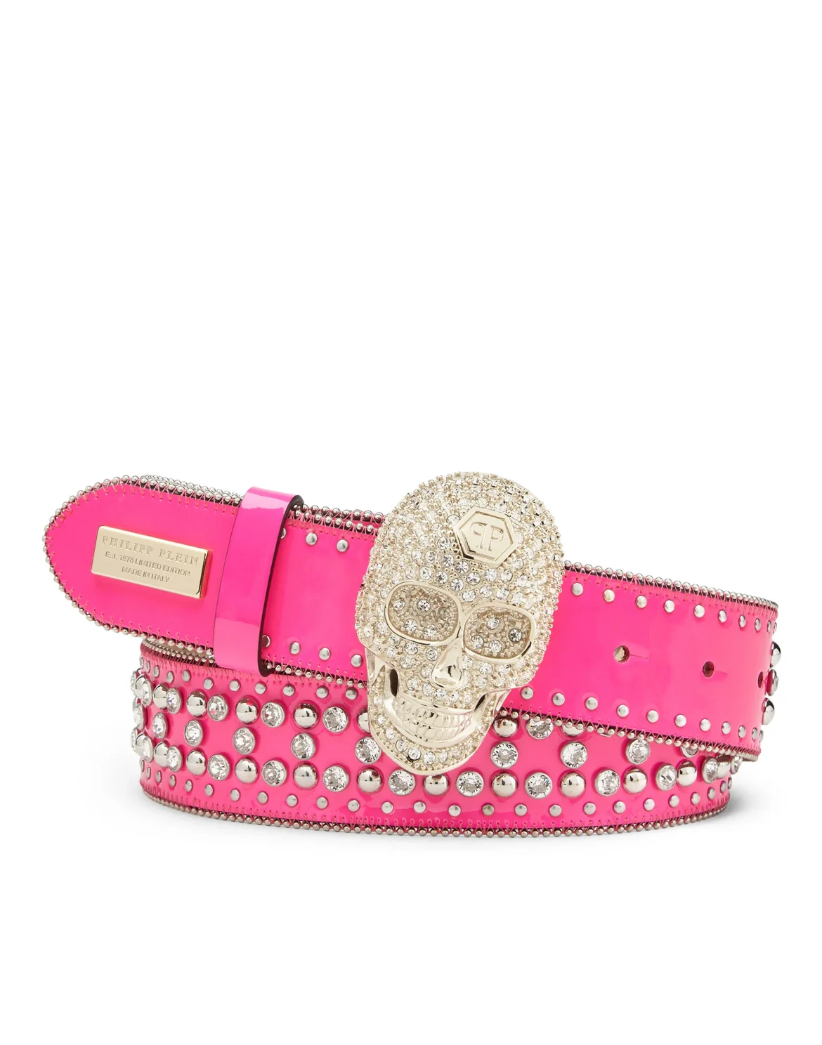 Belt Skull crystal, цвет: Розовый
