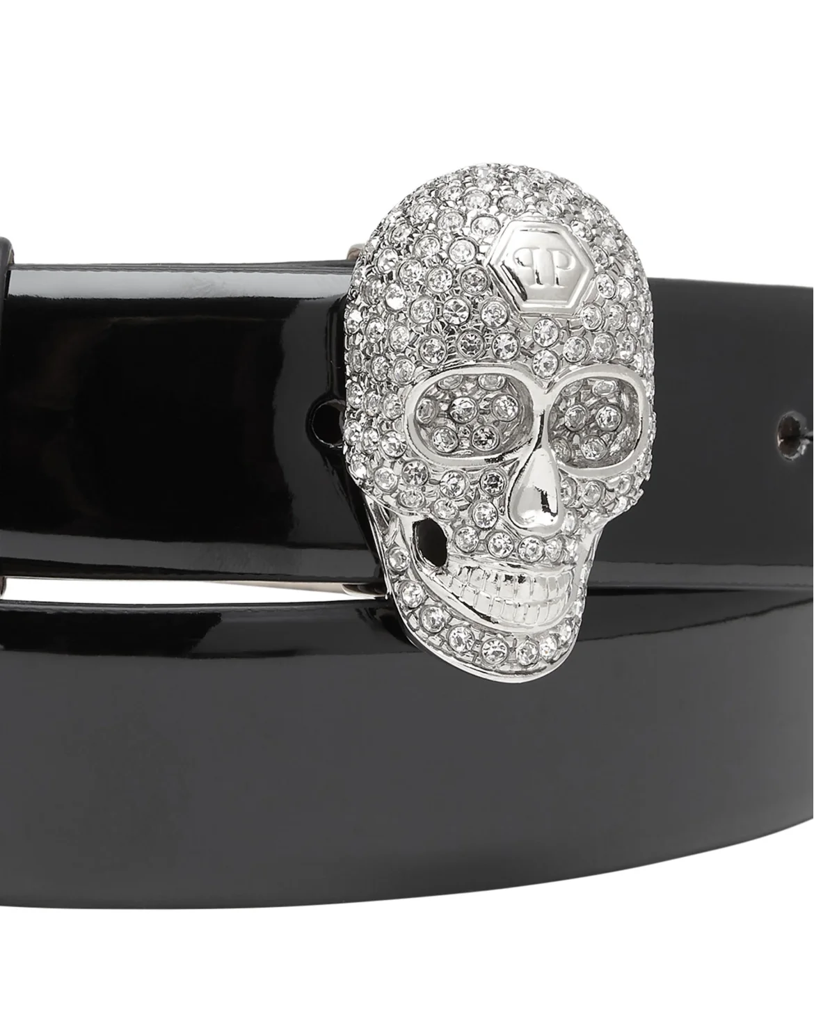 Belt Skull crystal, цвет: Черный