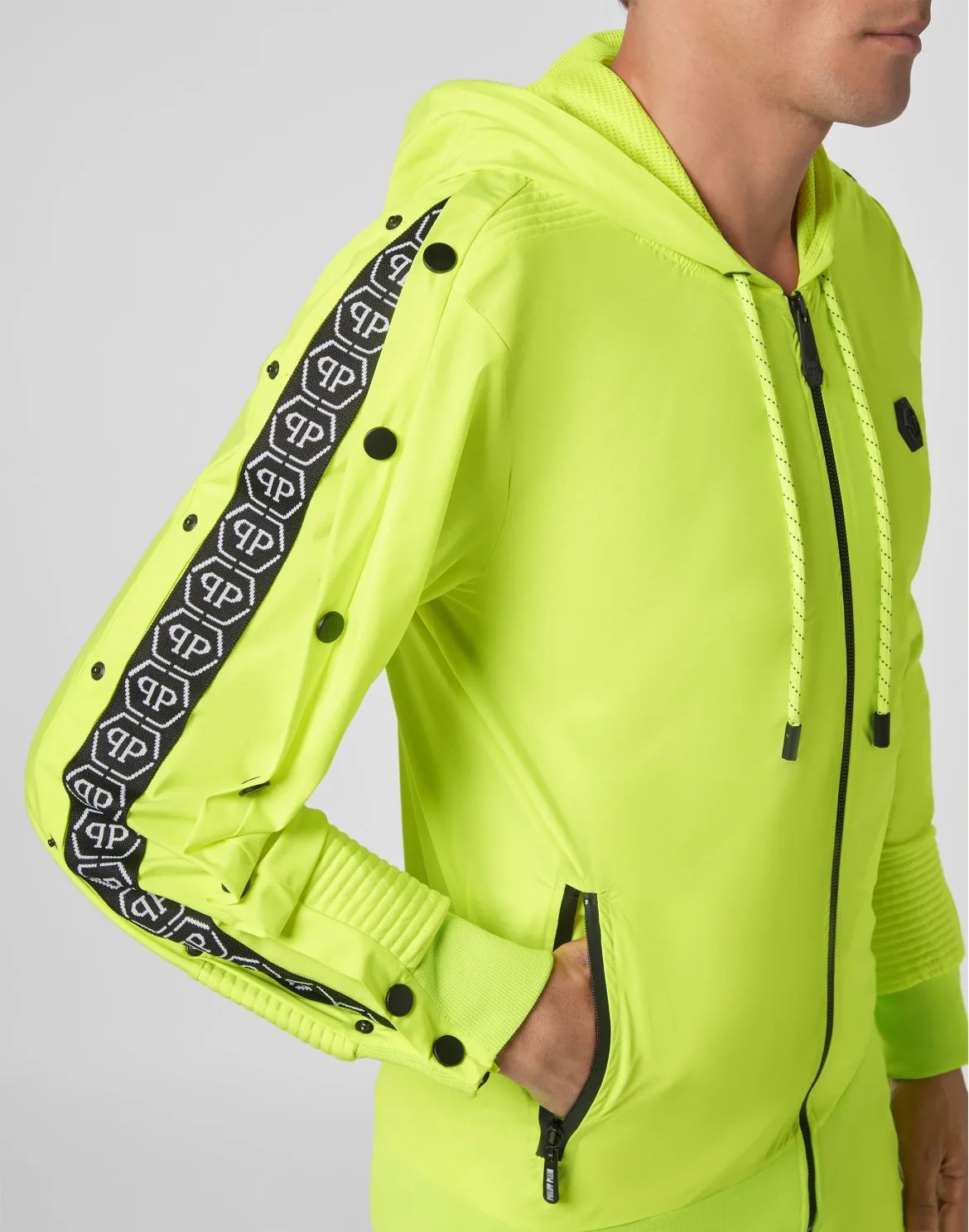 Hoodie Sweatjacket Hexagon, цвет: Желтый