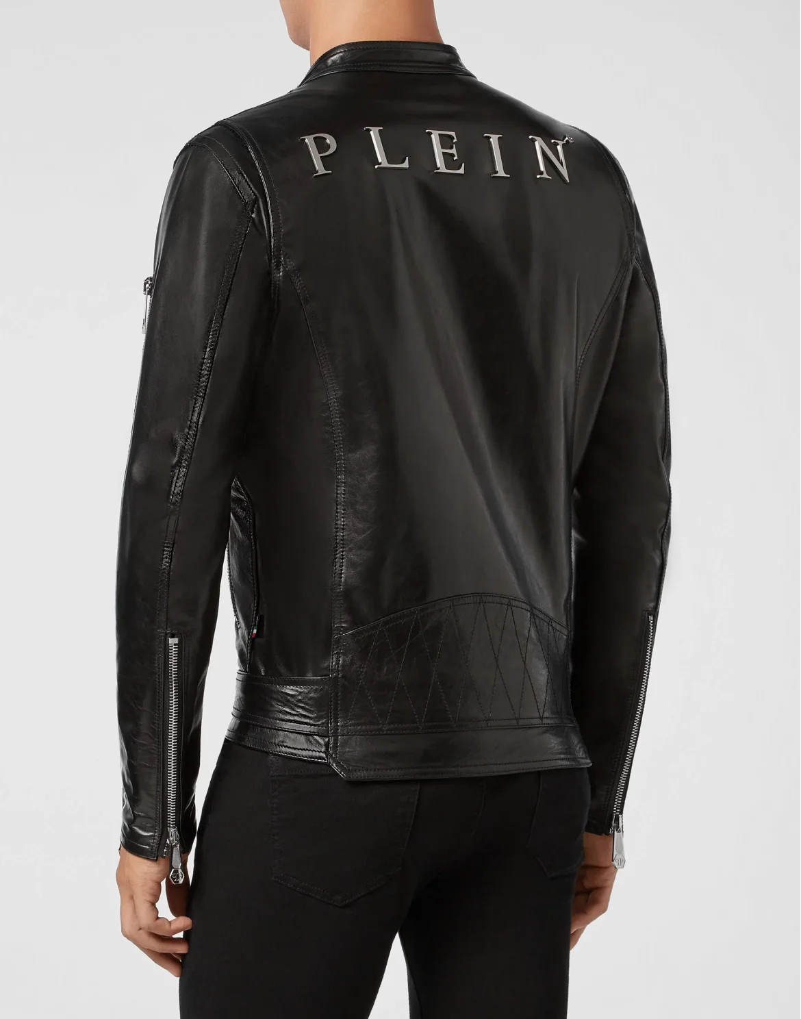 Leather Biker Zipped, цвет: Черный