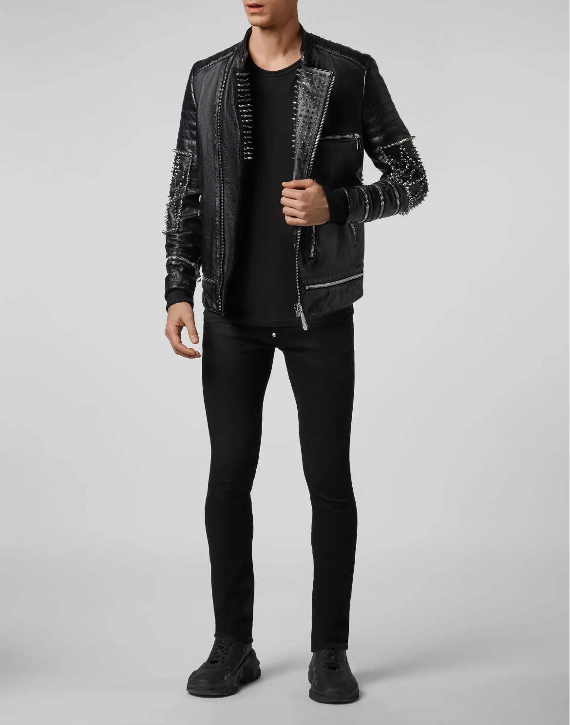 Leather Biker Studs, цвет: Черный