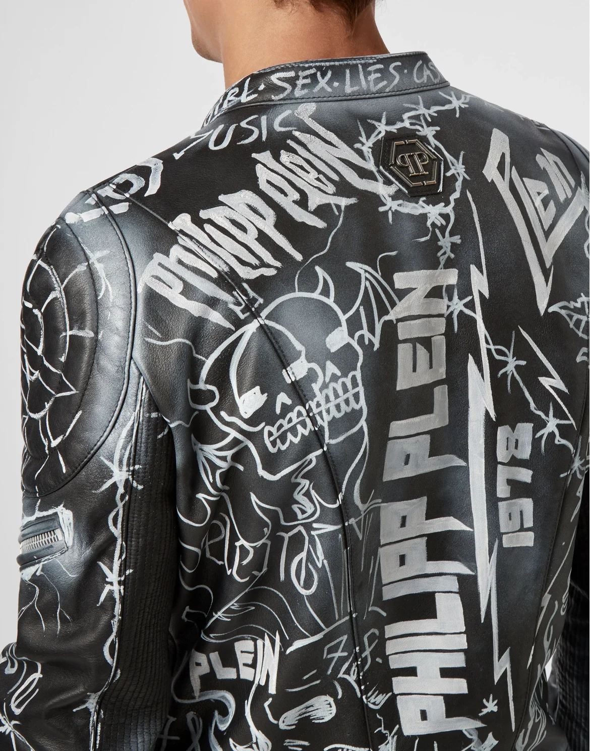 Leather Biker Rock PP, цвет: Черный