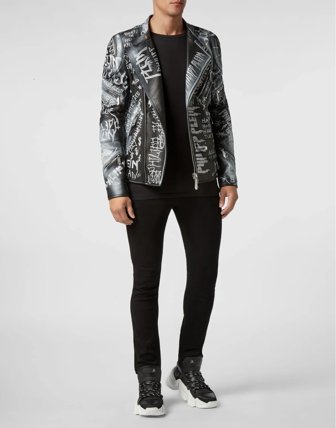 Leather Biker Rock PP, цвет: Черный