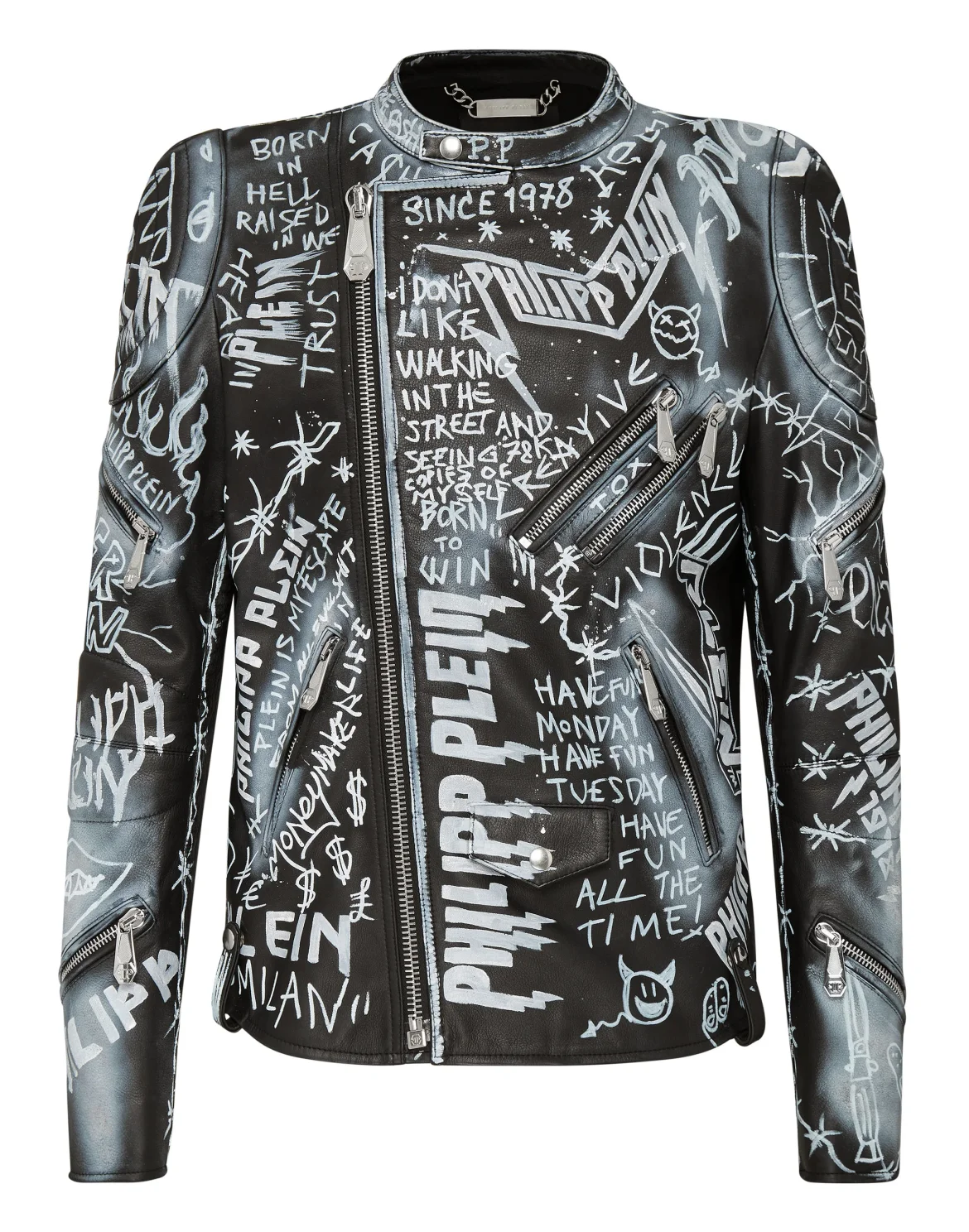 Leather Biker Rock PP, цвет: Черный