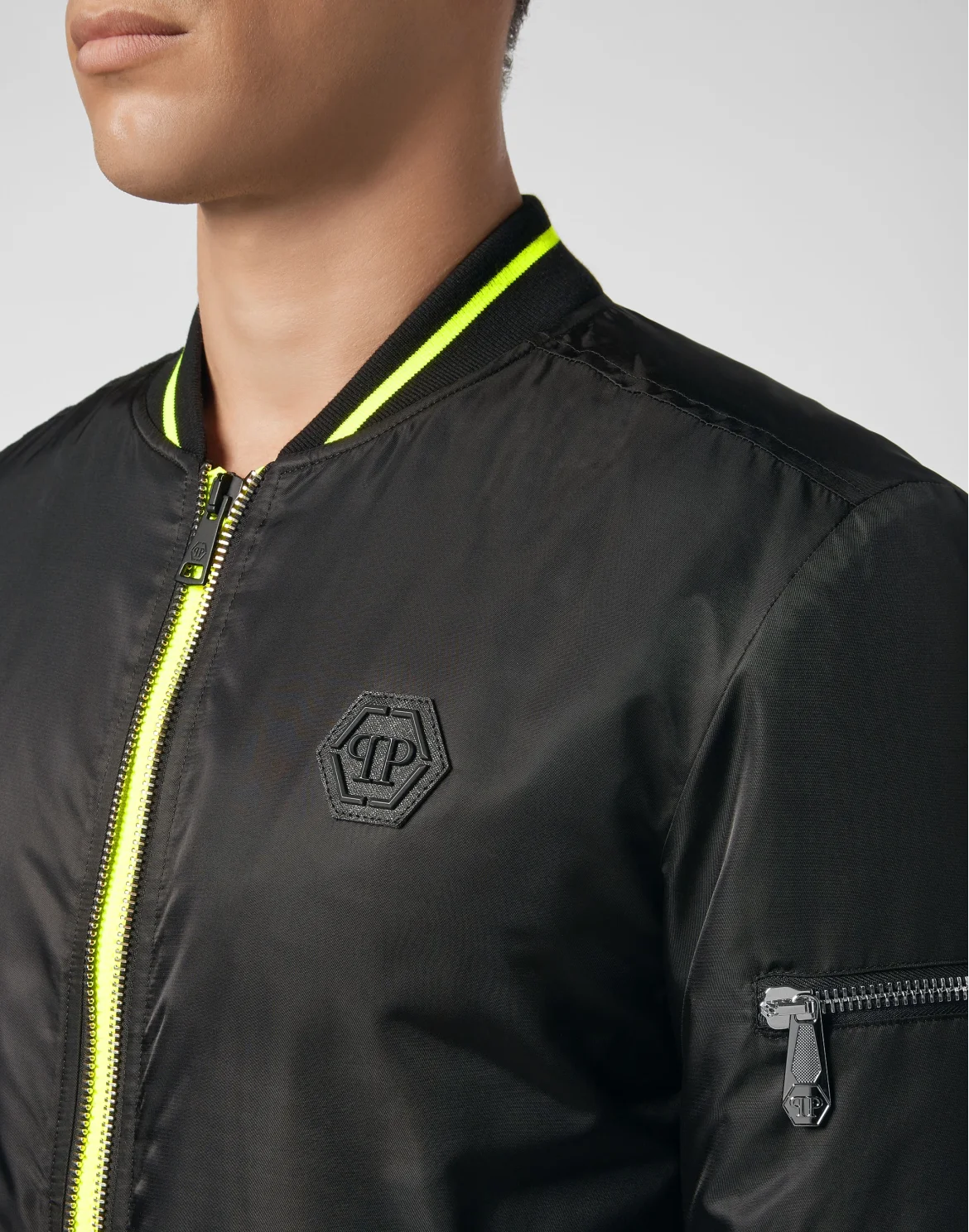 Nylon Bomber Plein Star, цвет: Черный