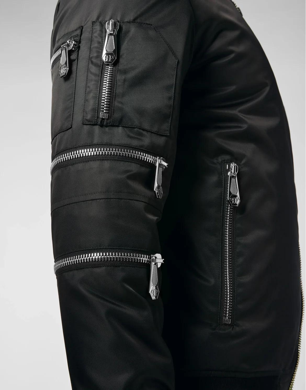 Nylon Bomber Plein Star, цвет: Черный