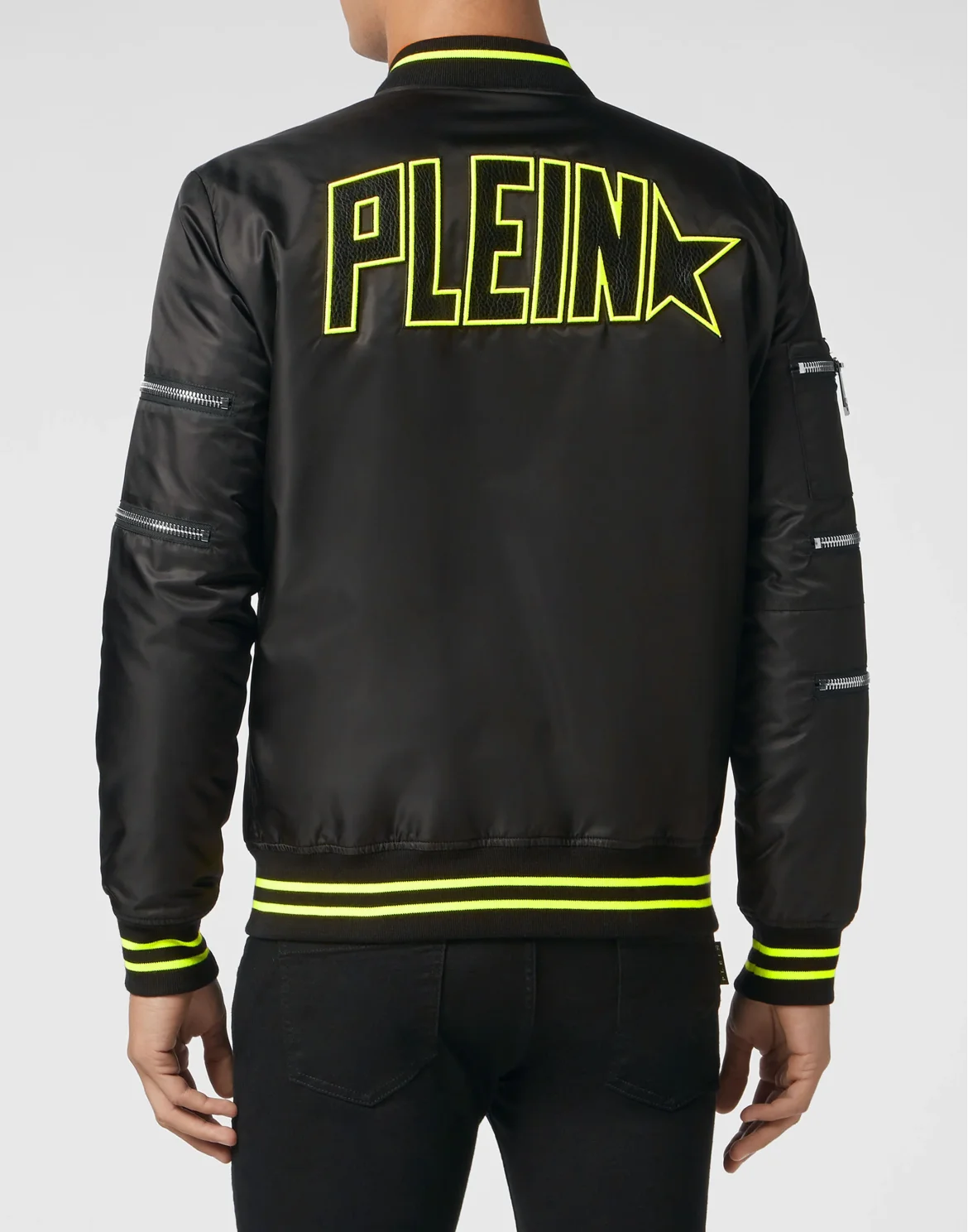 Nylon Bomber Plein Star, цвет: Черный