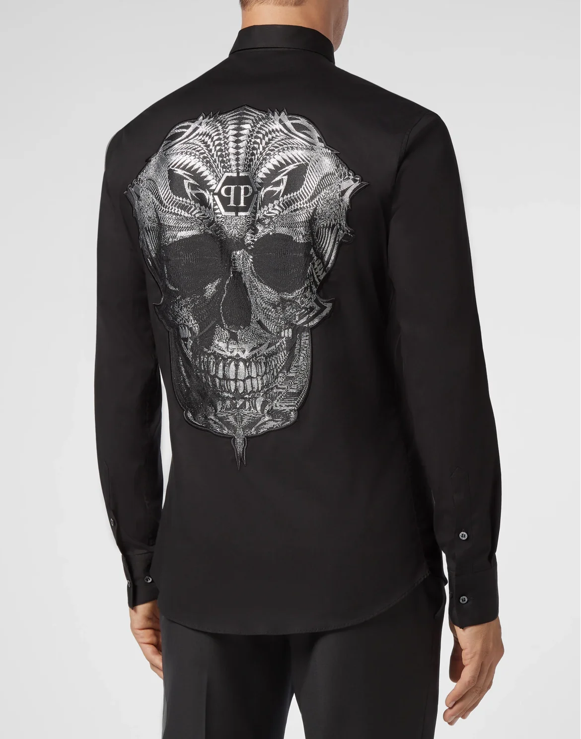 Shirt Platinum Cut LS Skull, цвет: Черный