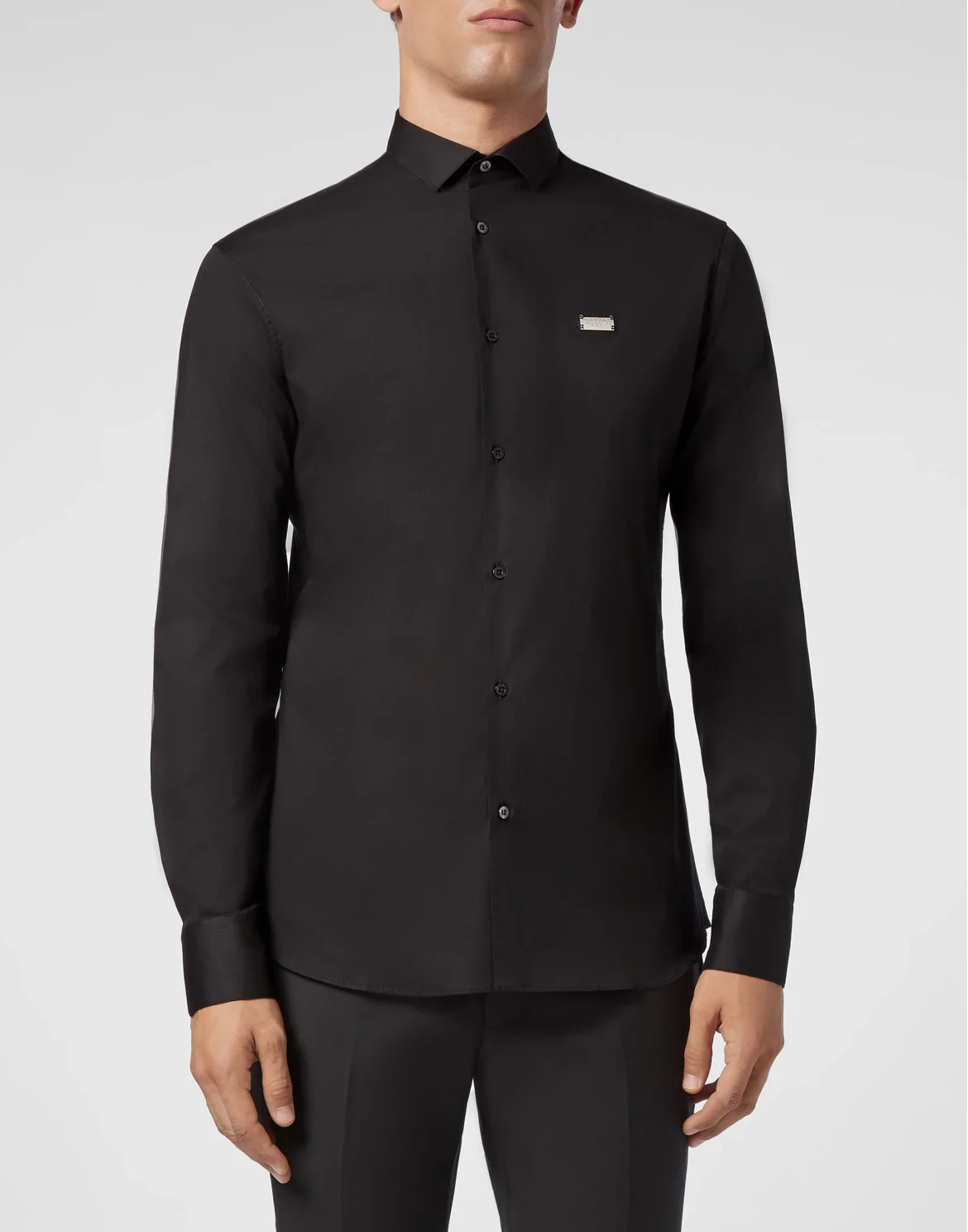 Shirt Platinum Cut LS Skull, цвет: Черный