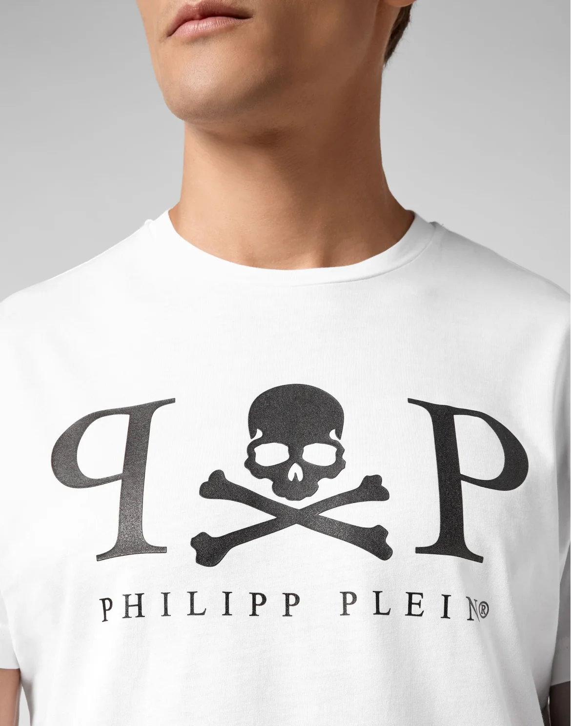 T-shirt Platinum Cut Round Neck, цвет: Белый