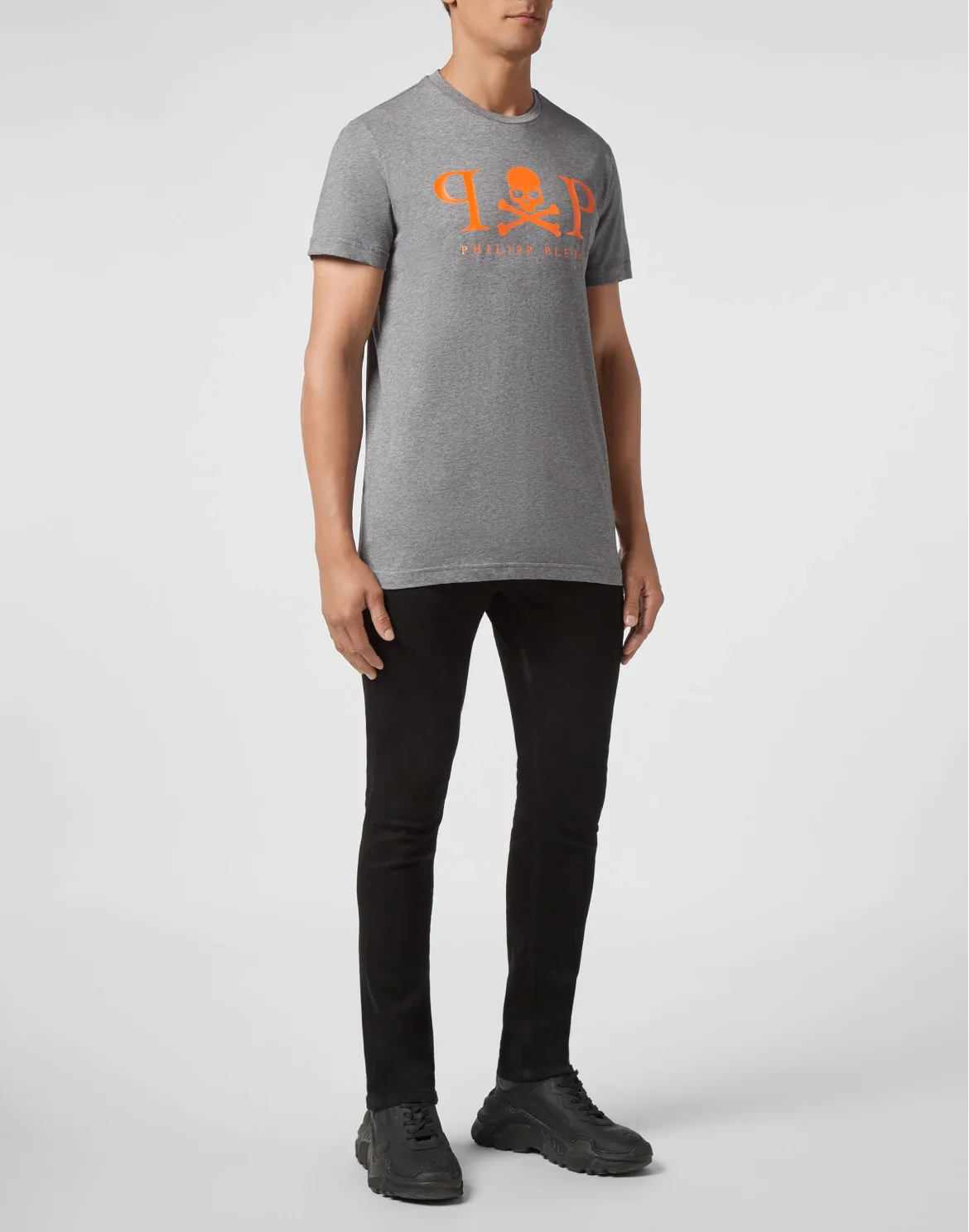 T-shirt Platinum Cut Round Neck, цвет: Серый