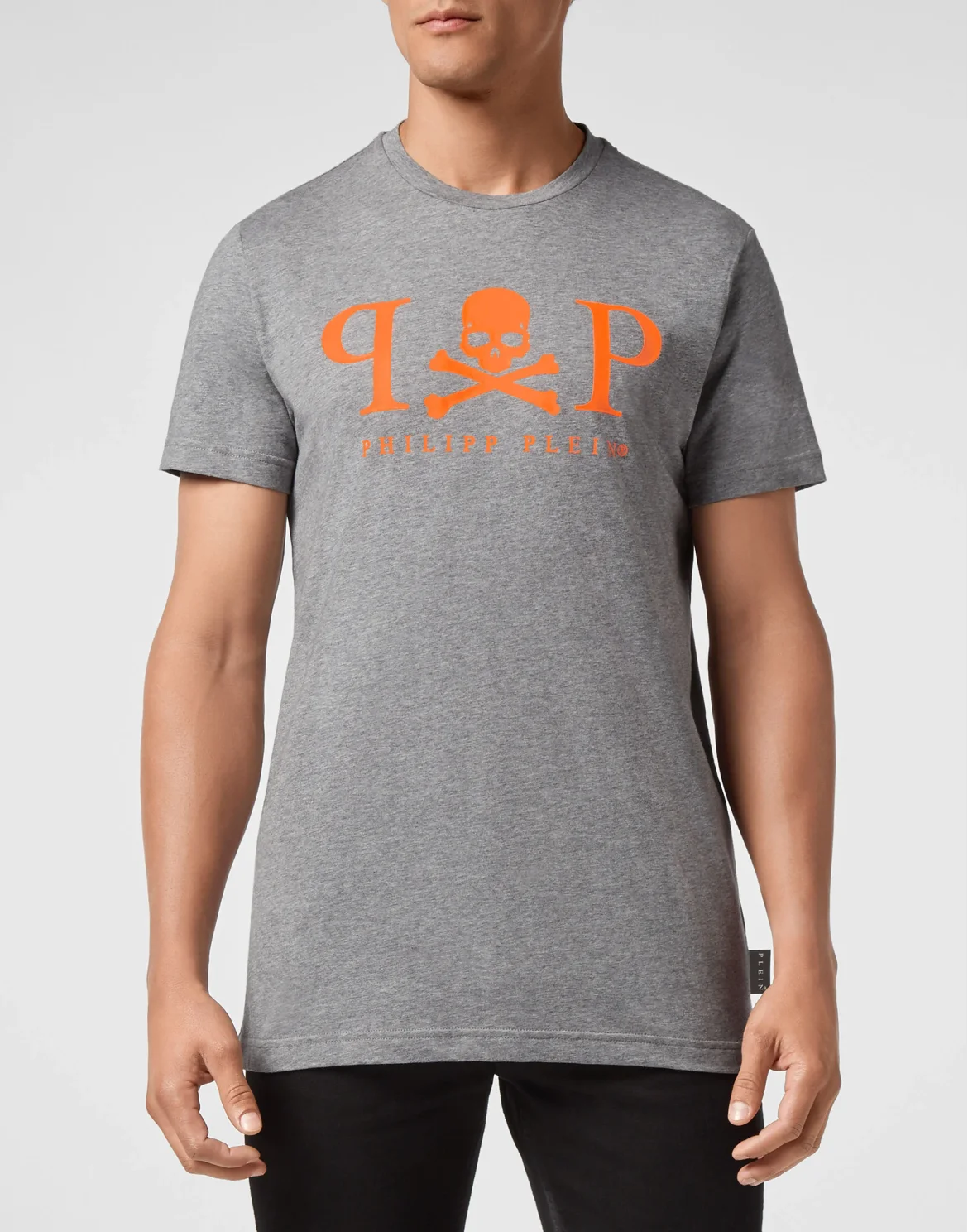 T-shirt Platinum Cut Round Neck, цвет: Серый