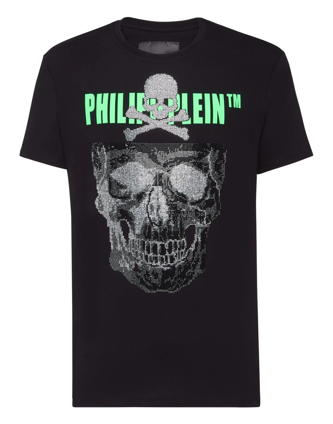 T-shirt Round Neck SS Skull strass, цвет: Черный