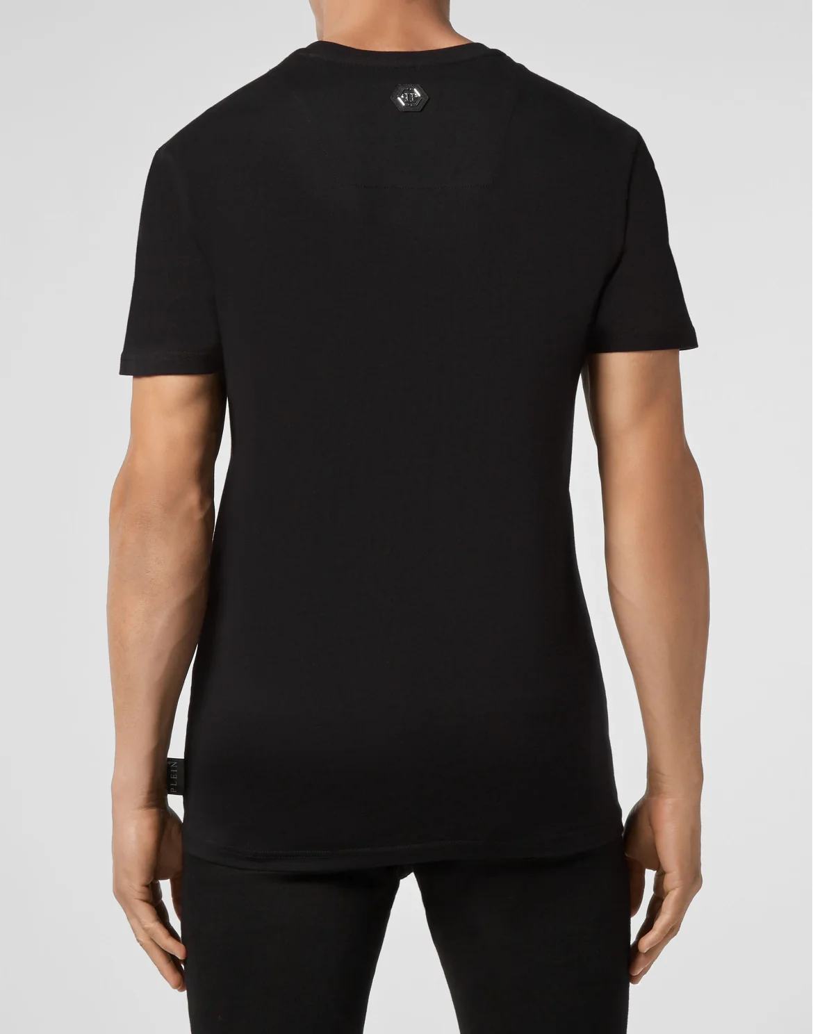 T-shirt Round Neck SS Skull strass, цвет: Черный