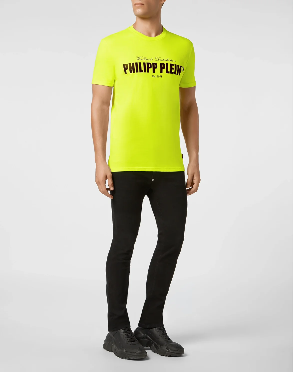 T-shirt Round Neck SS Philipp Plein TM, цвет: Желтый