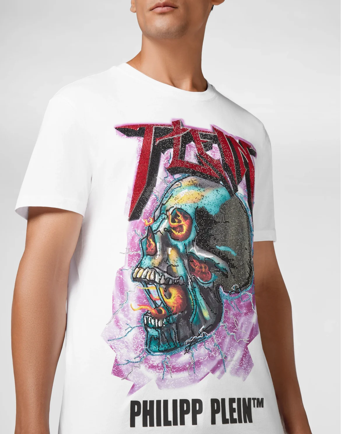 T-shirt Round Neck SS Rock PP, цвет: Белый