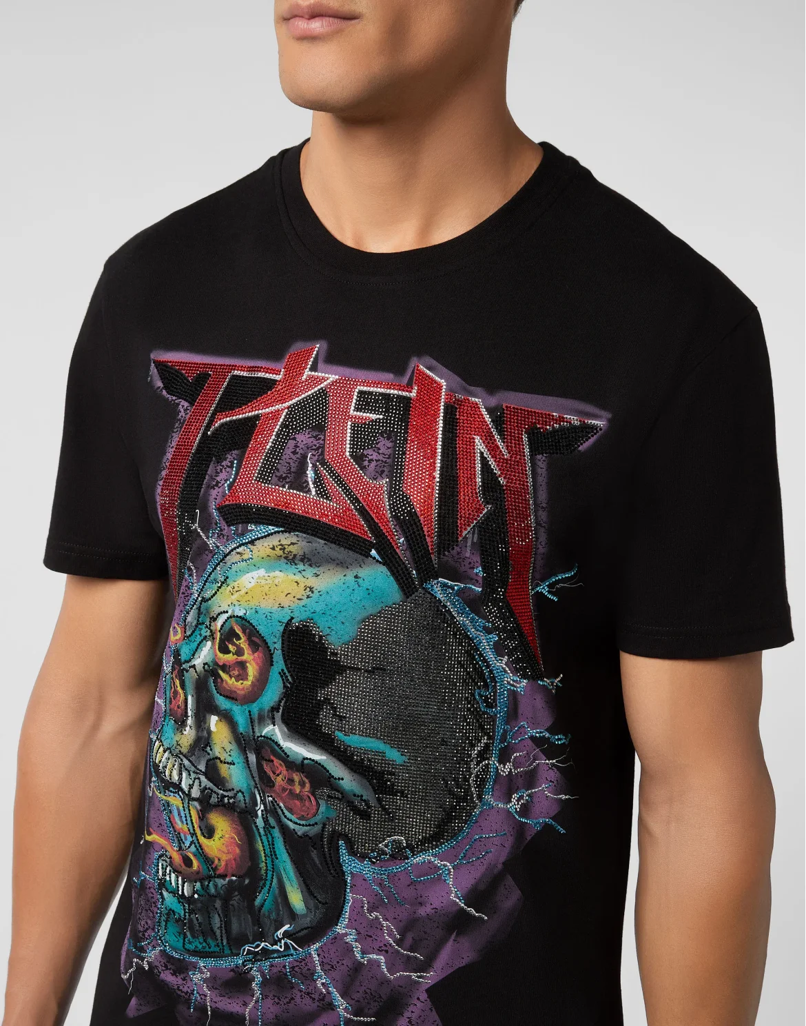 T-shirt Round Neck SS Rock PP, цвет: Черный