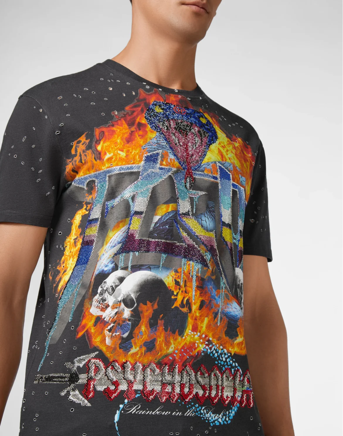 T-shirt Round Neck SS Psychosocial, цвет: Черный