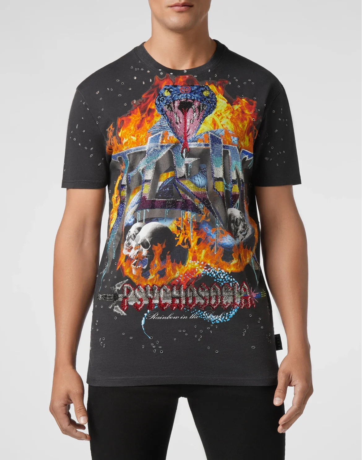 T-shirt Round Neck SS Psychosocial, цвет: Черный