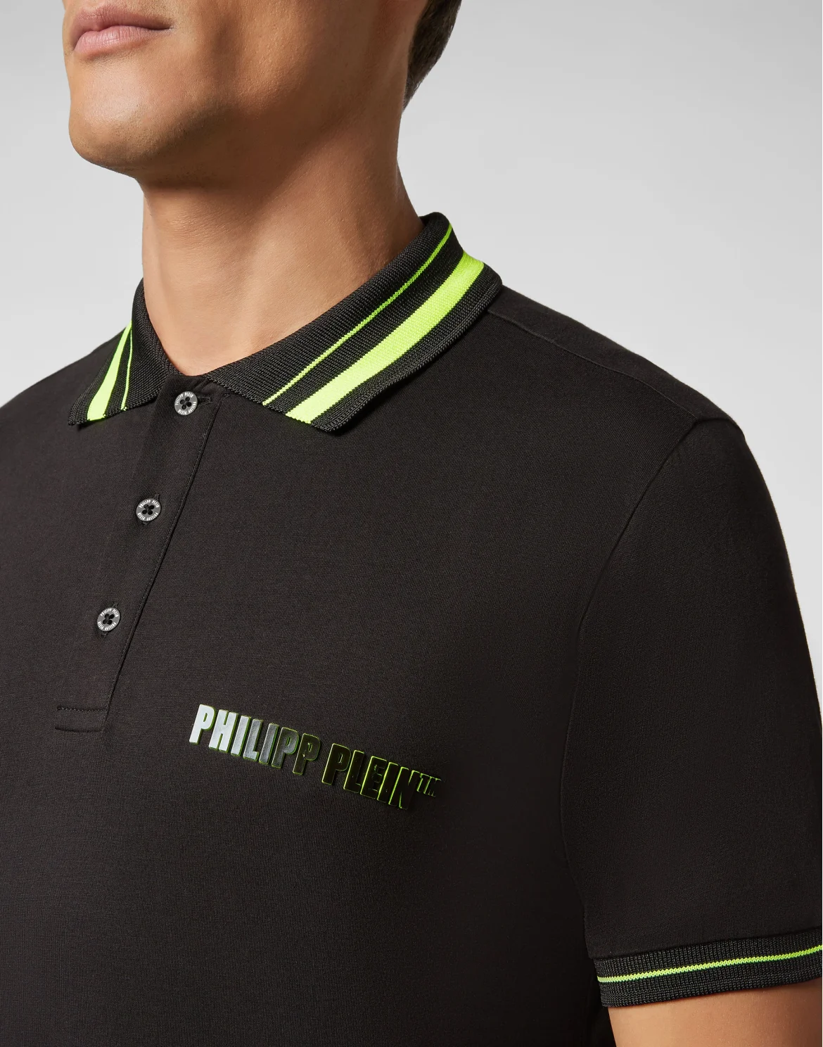 Slim Fit Polo shirt SS  Philipp Plein TM, цвет: Черный