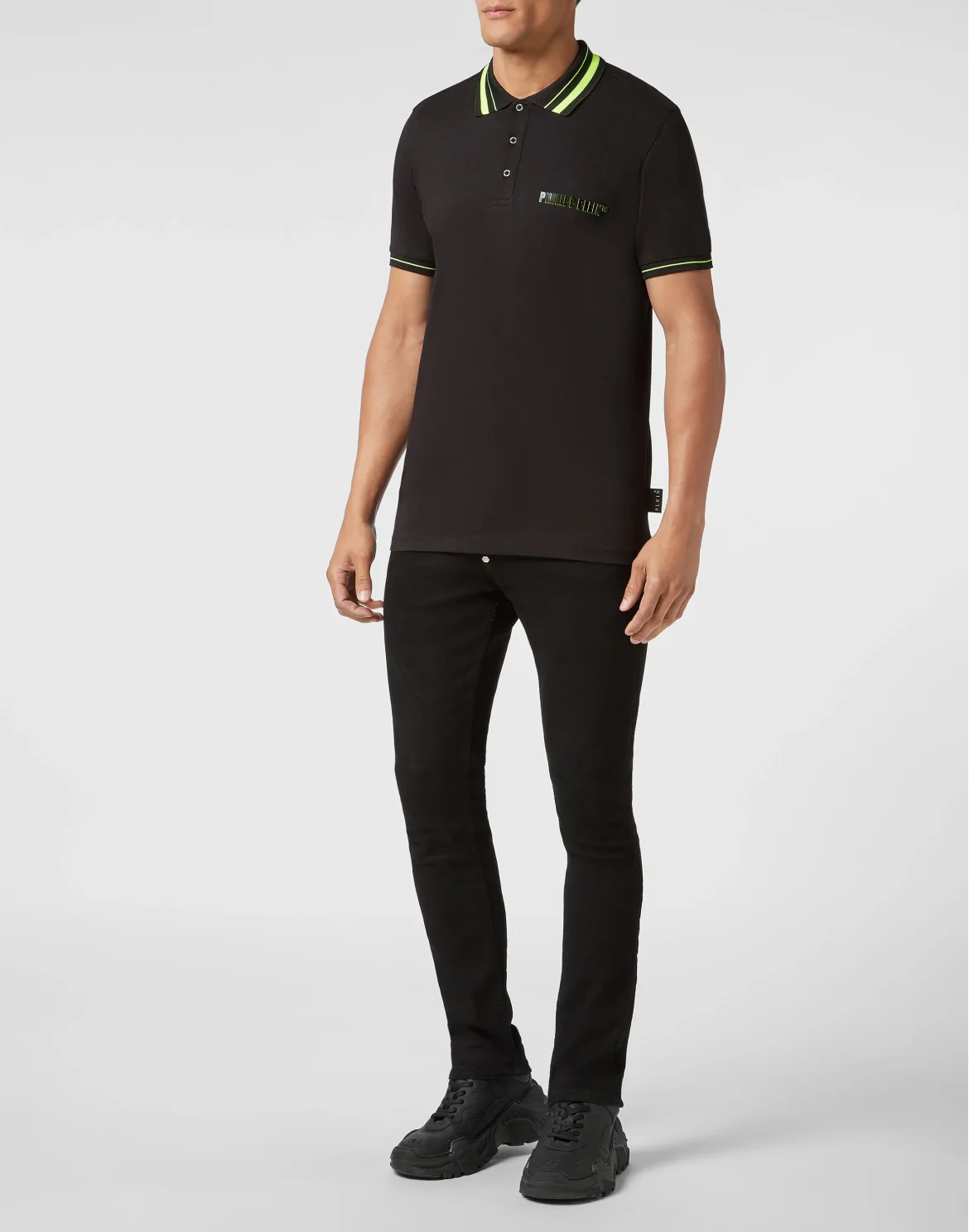 Slim Fit Polo shirt SS  Philipp Plein TM, цвет: Черный