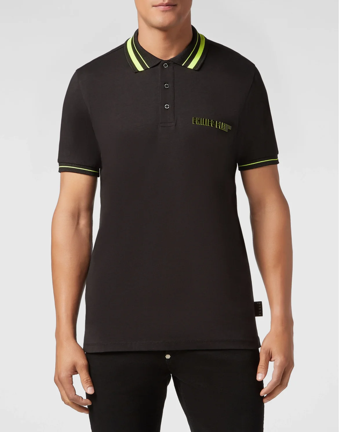 Slim Fit Polo shirt SS  Philipp Plein TM, цвет: Черный