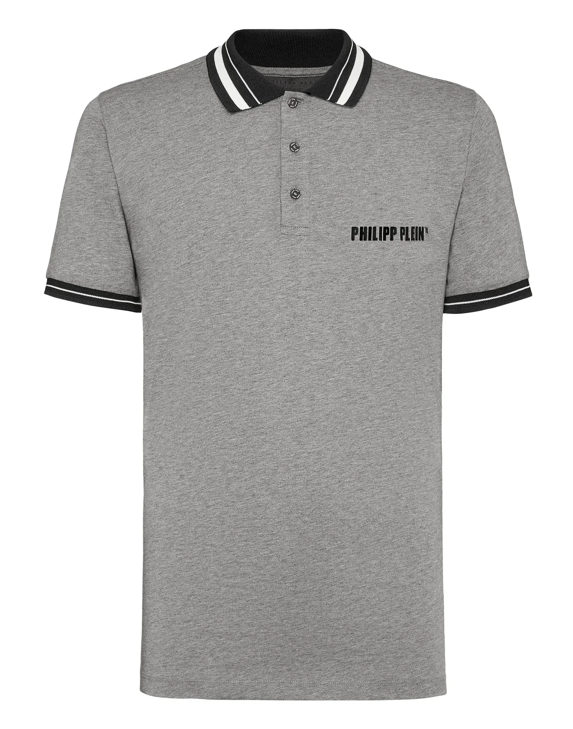 Slim Fit Polo shirt SS  Philipp Plein TM, цвет: Серый