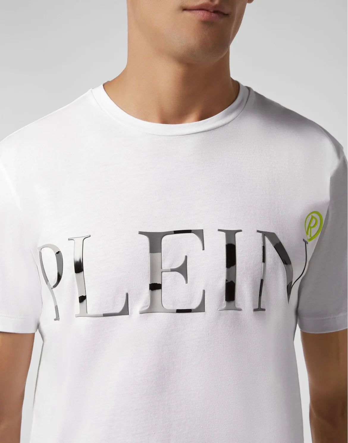T-shirt Round Neck LS Camouflage, цвет: Белый