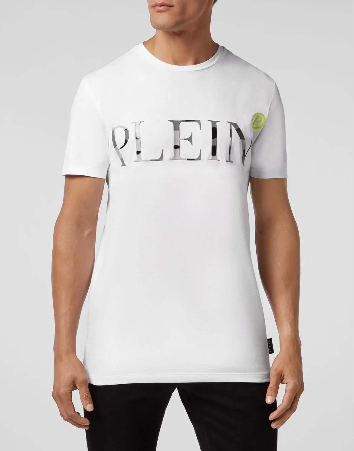 T-shirt Round Neck LS Camouflage, цвет: Белый