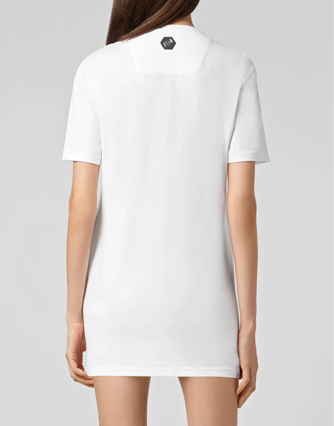 T-shirt Round Neck SS Skull strass, цвет: Белый