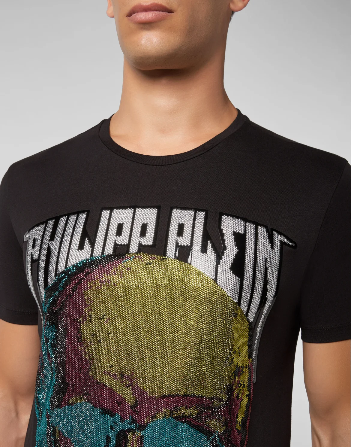 T-shirt Round Neck SS Skull and Plein, цвет: Черный