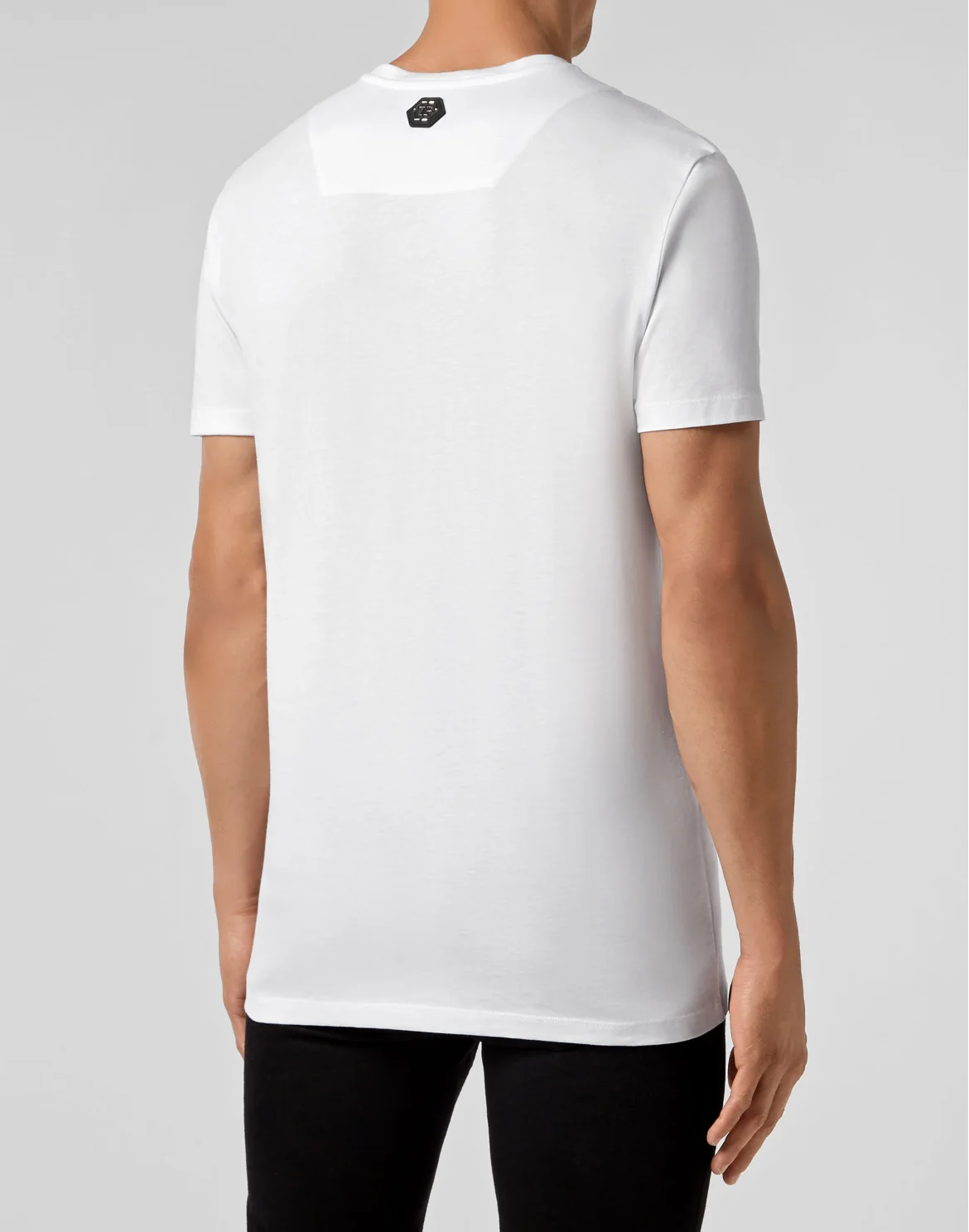 T-shirt Round Neck SS Skull strass, цвет: Белый
