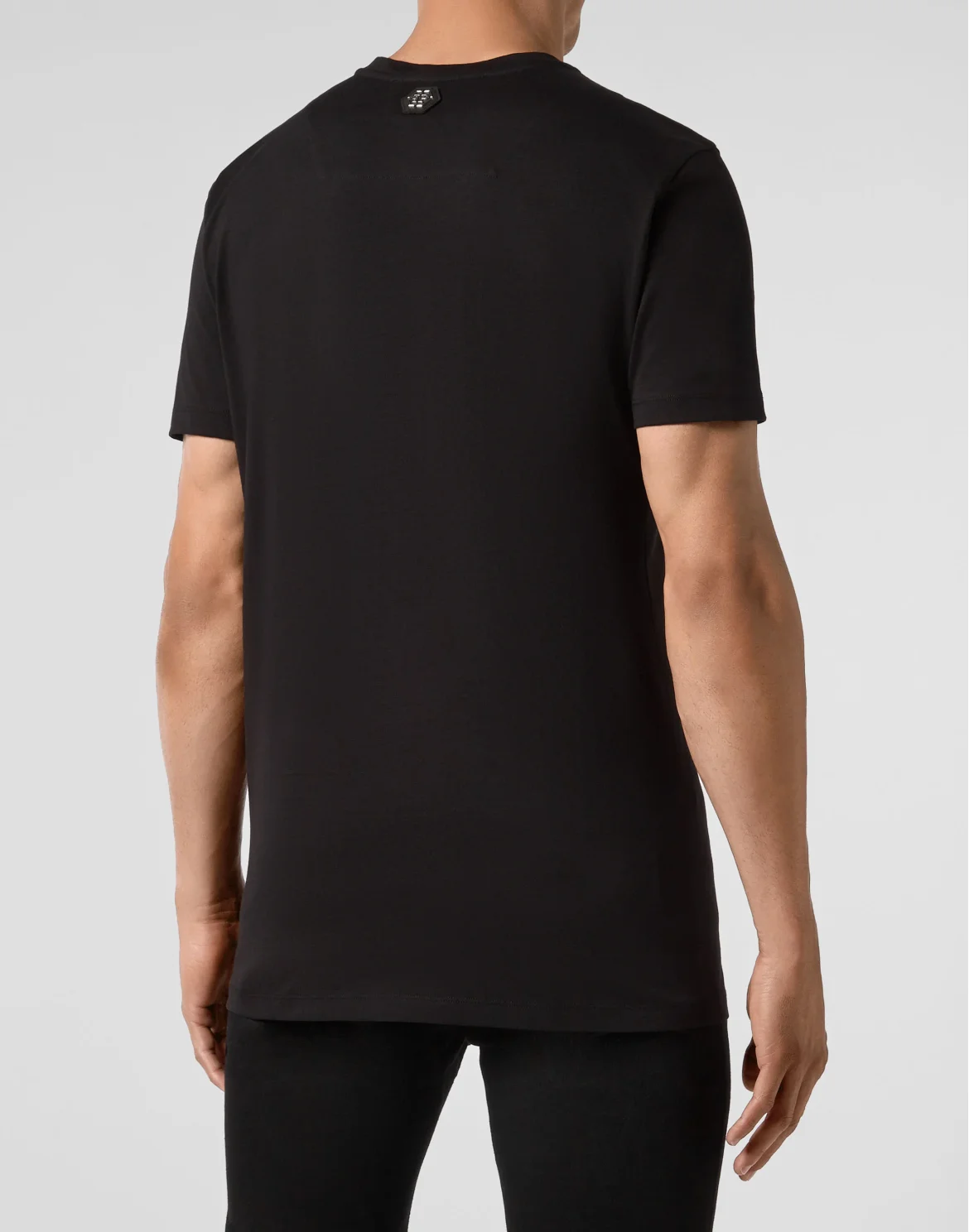T-shirt Round Neck SS Skull strass, цвет: Черный