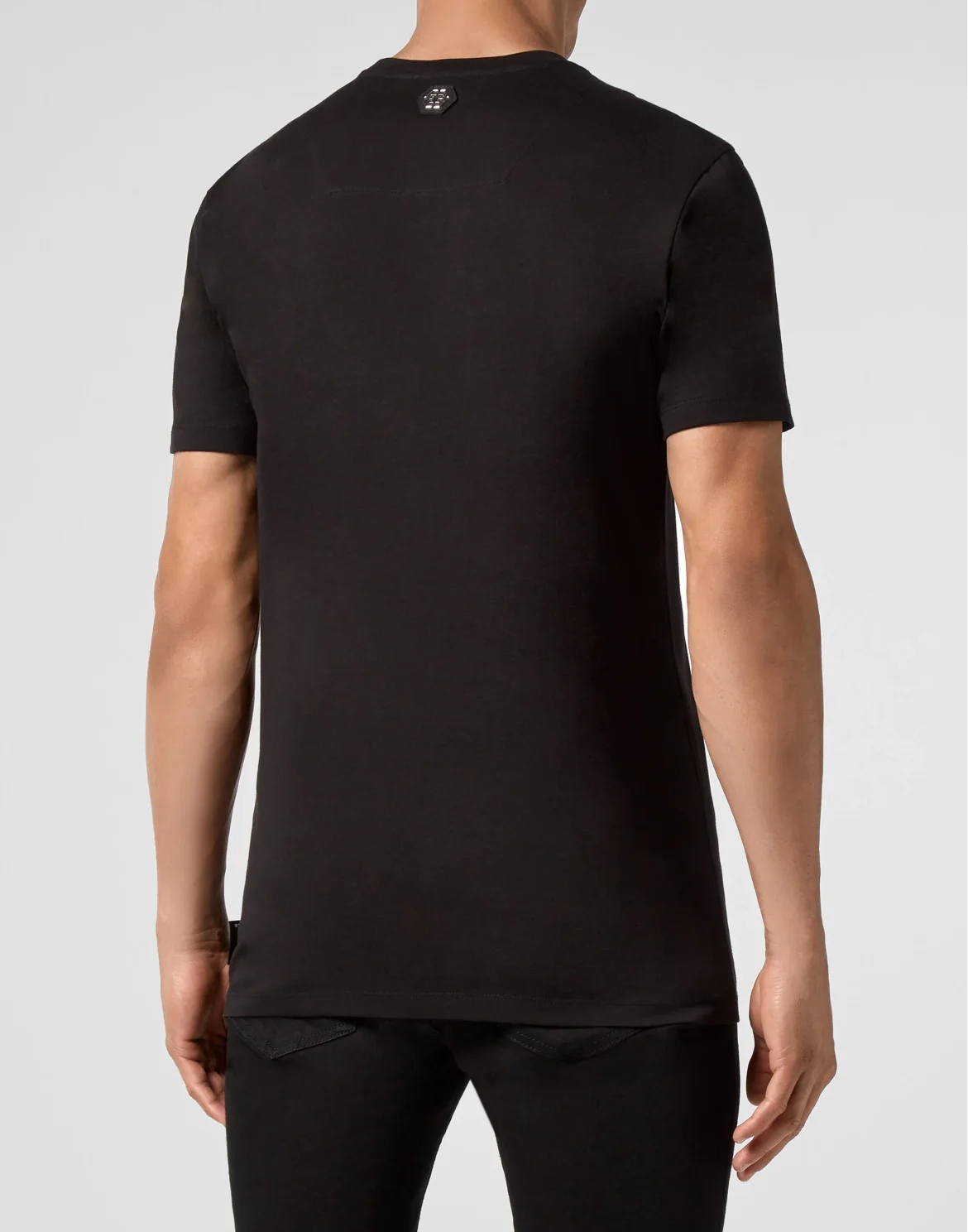 T-shirt Round Neck SS Skull strass, цвет: Черный