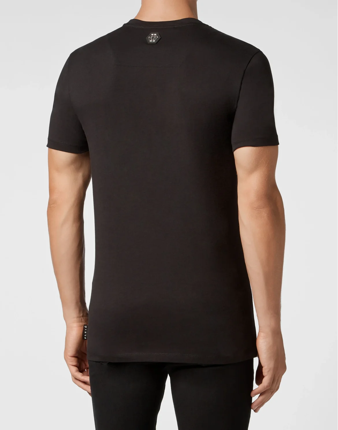 T-shirt Round Neck LS Skull strass, цвет: Черный
