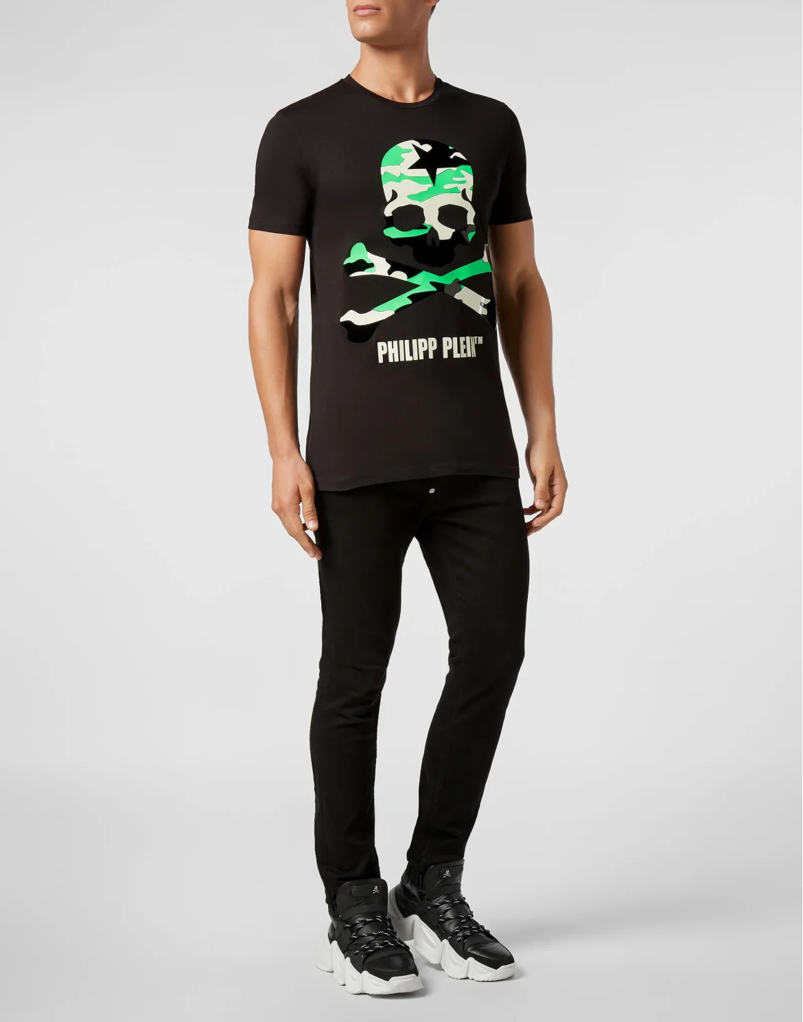 T-shirt Round Neck SS Skull, цвет: Черный