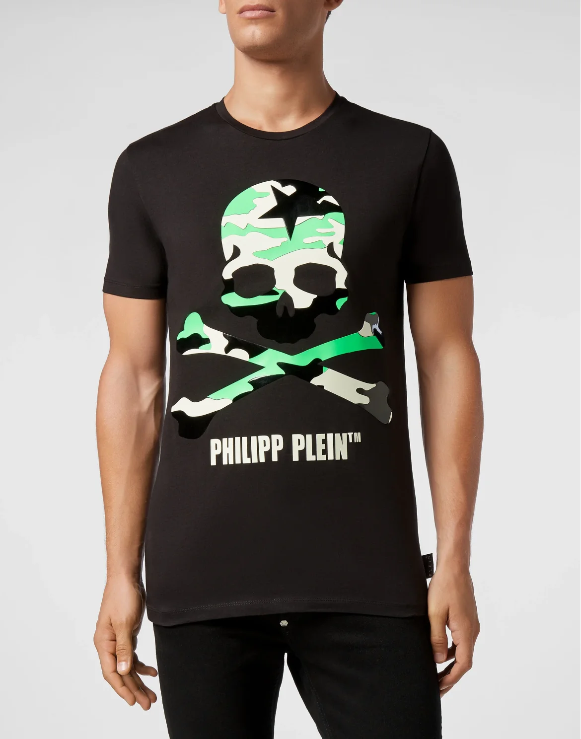 T-shirt Round Neck SS Skull, цвет: Черный