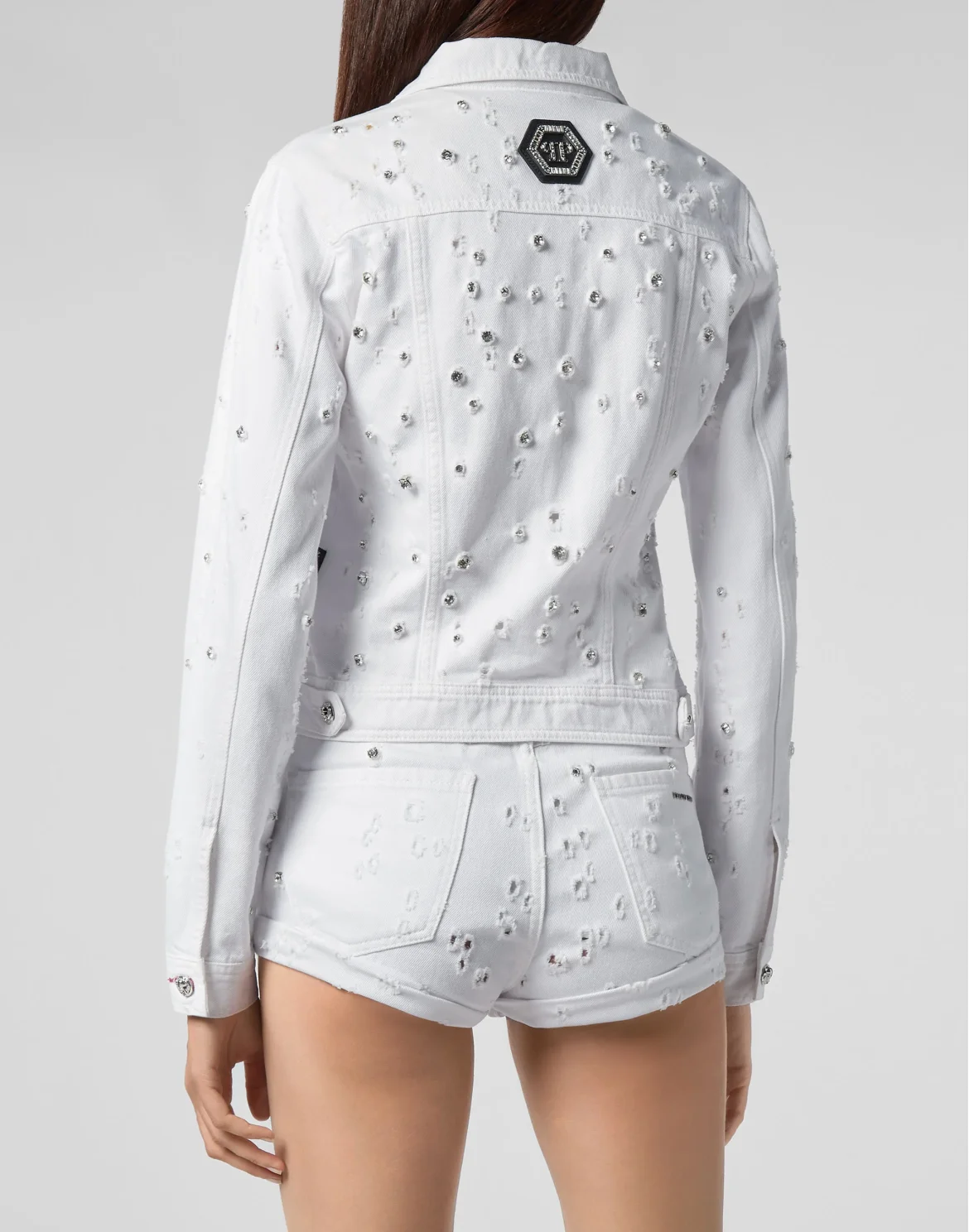 Denim Jacket Crystal, цвет: Белый