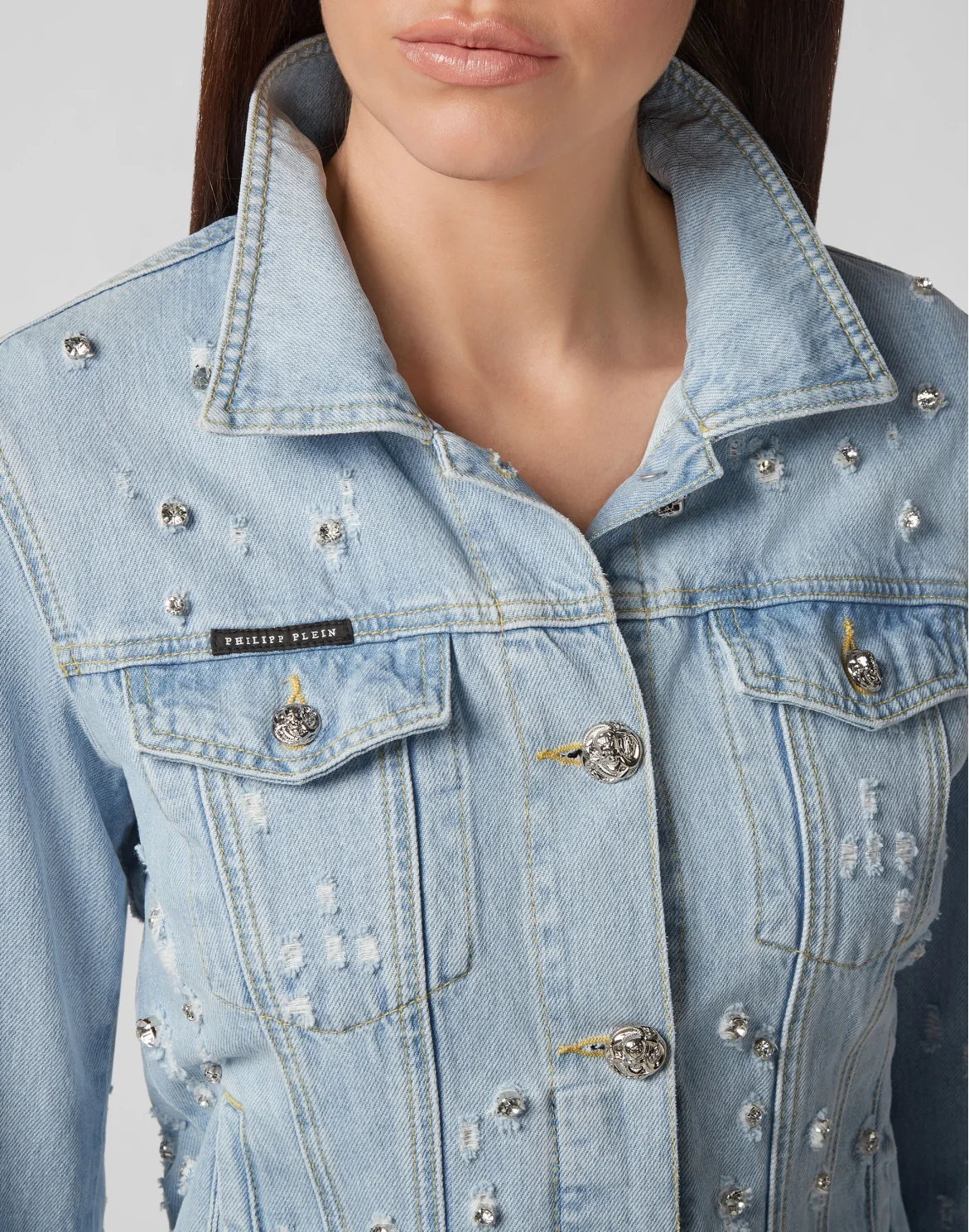 Denim Jacket Crystal, цвет: Голубой