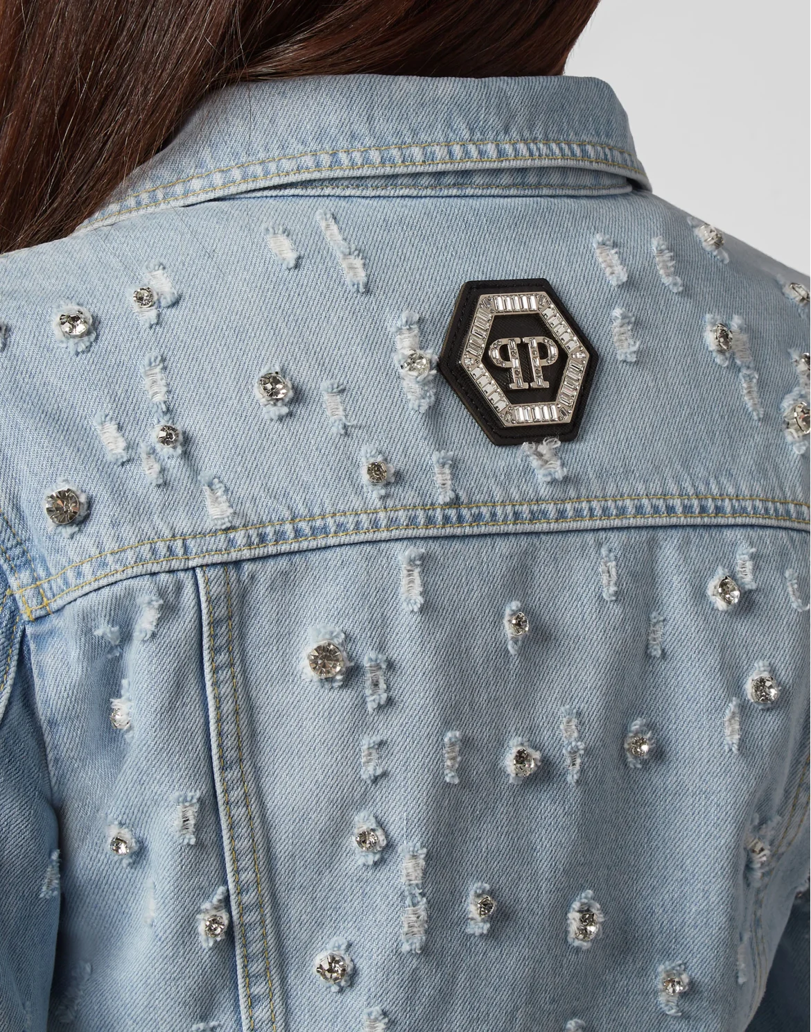 Denim Jacket Crystal, цвет: Голубой