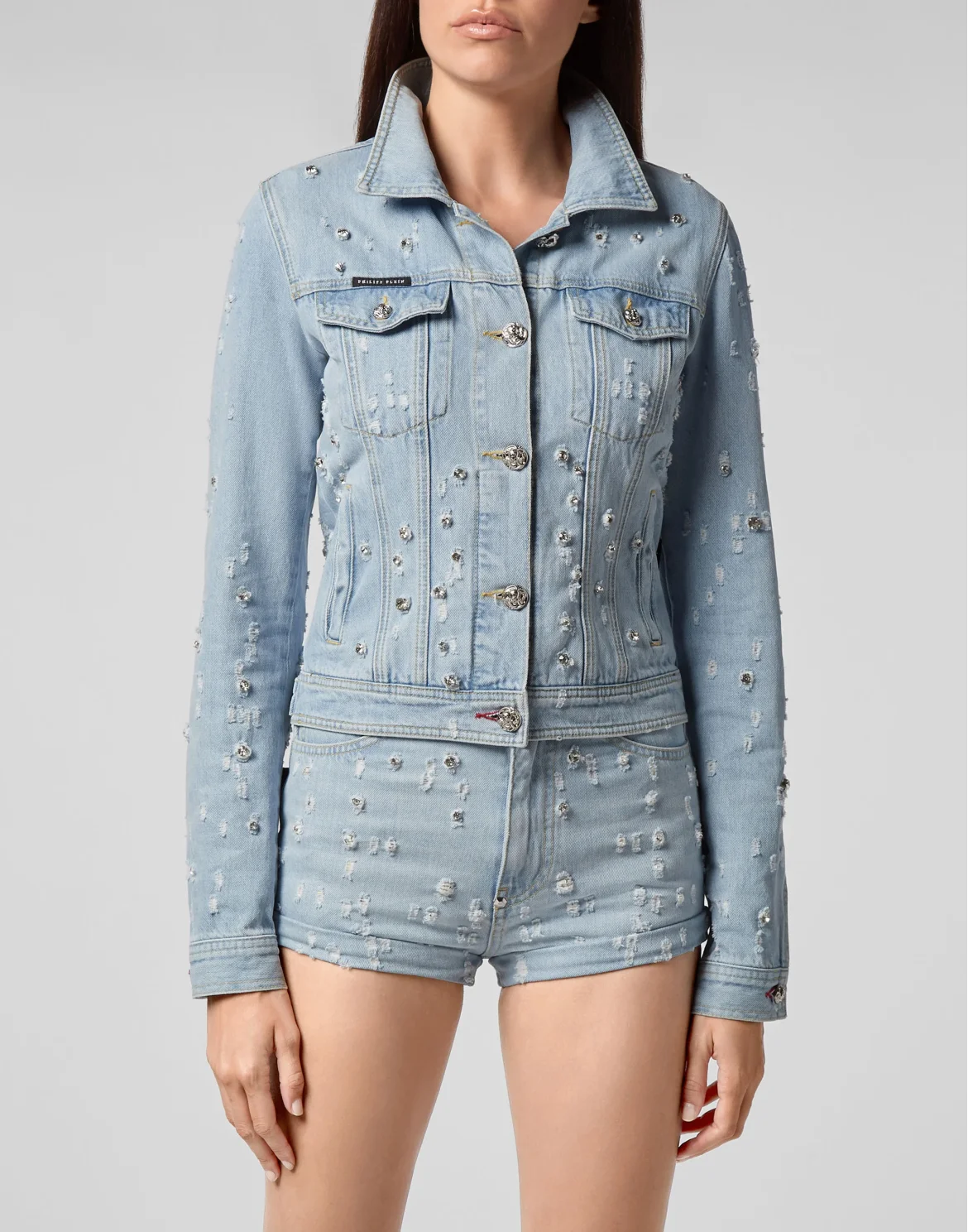 Denim Jacket Crystal, цвет: Голубой