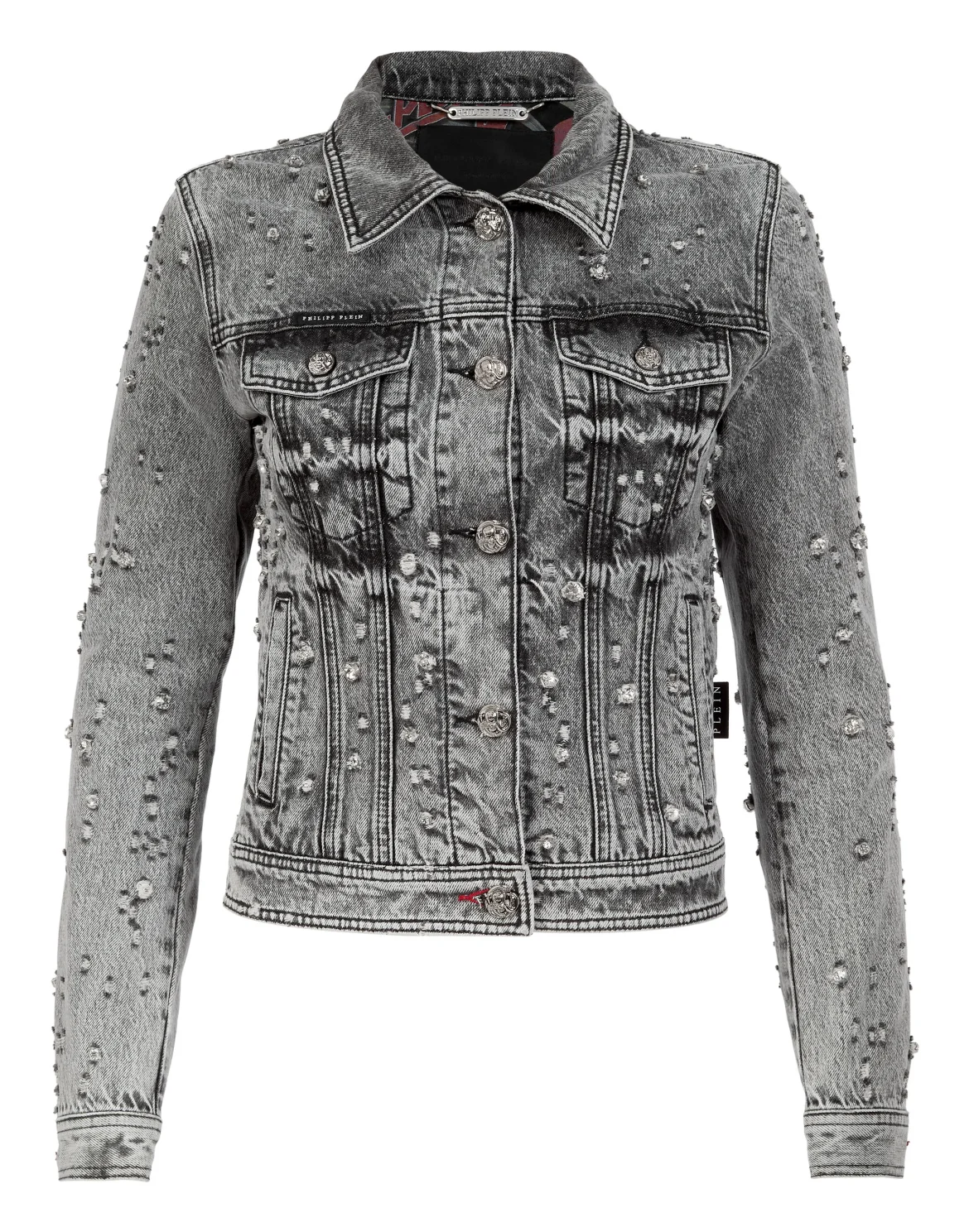 Denim Jacket Crystal, цвет: Серый
