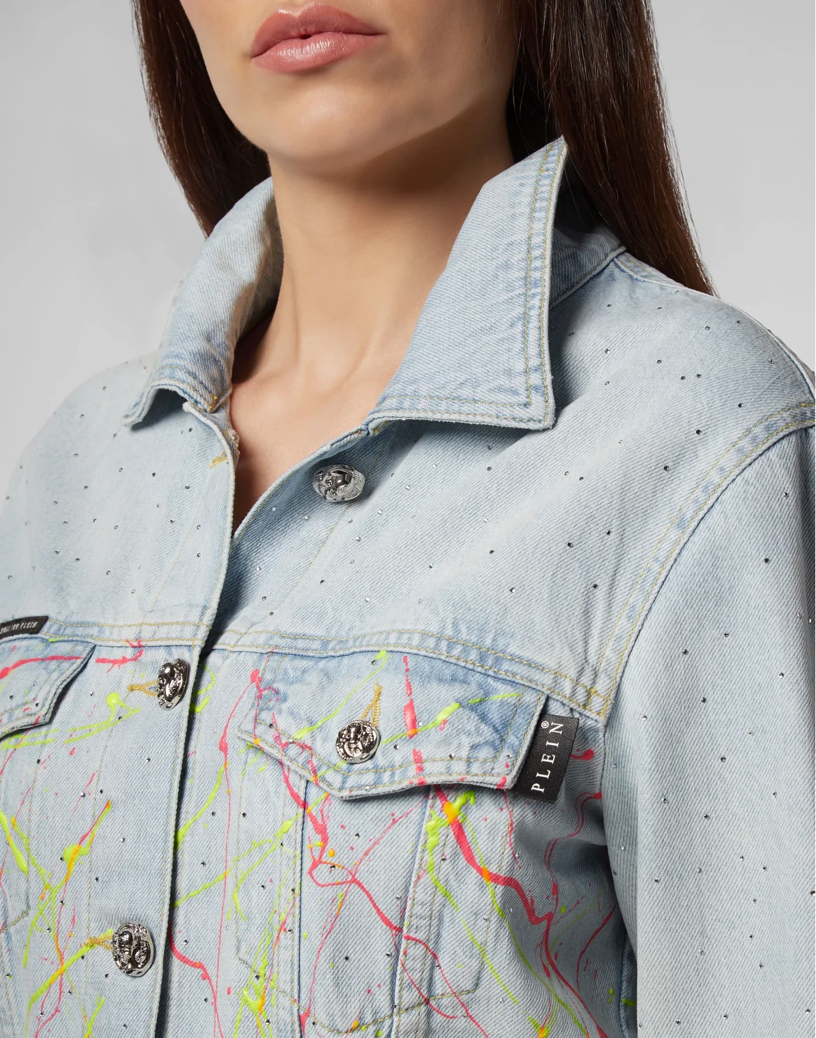 Denim Jacket Crystal, цвет: Голубой