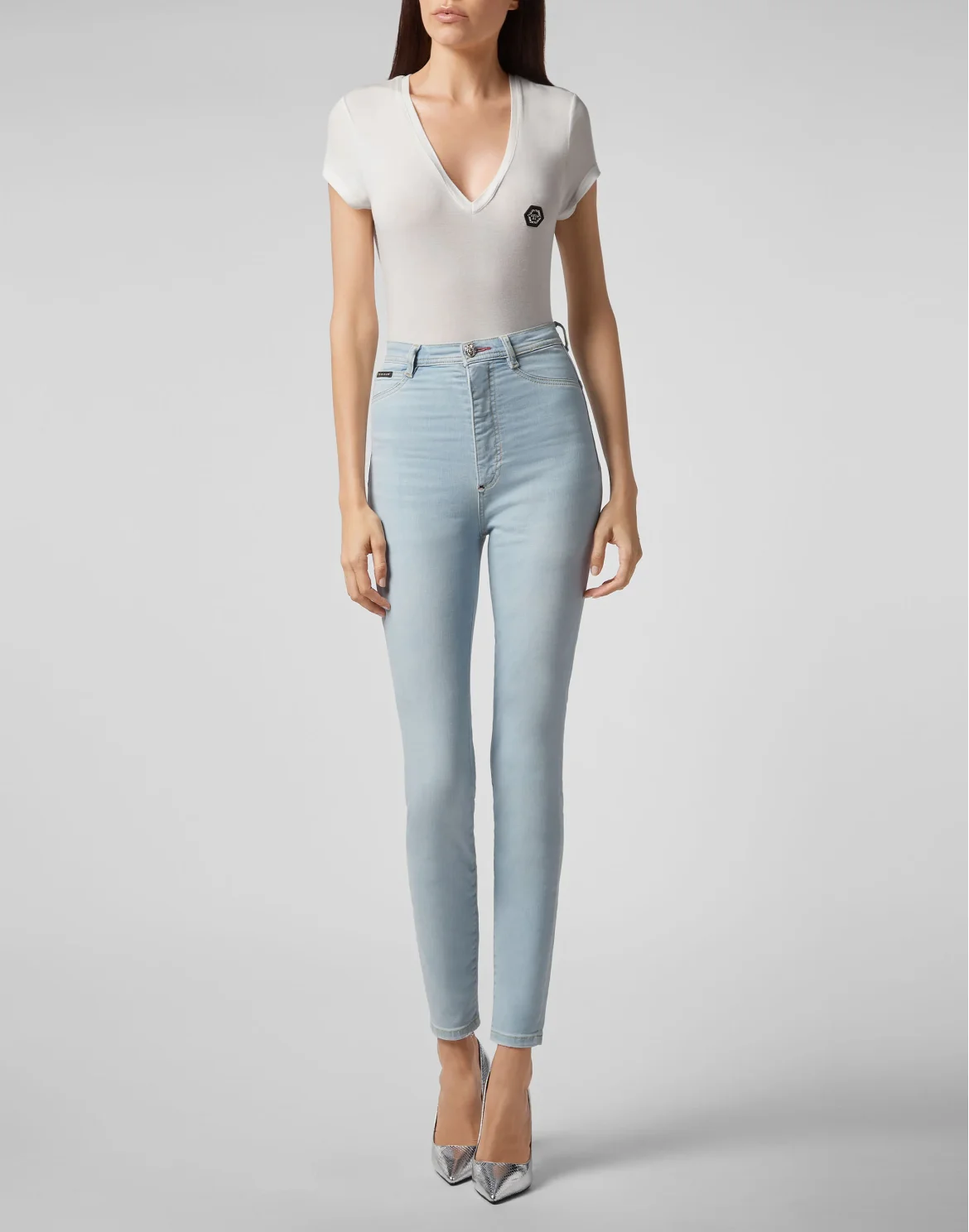 Super High Waist Jegging, цвет: Голубой