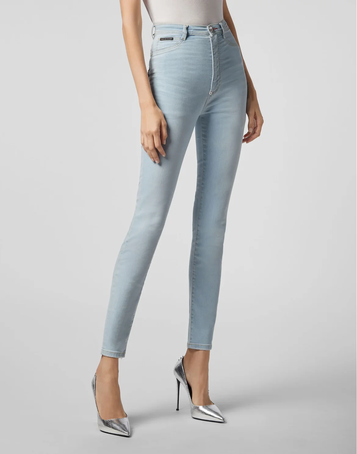 Super High Waist Jegging, цвет: Голубой