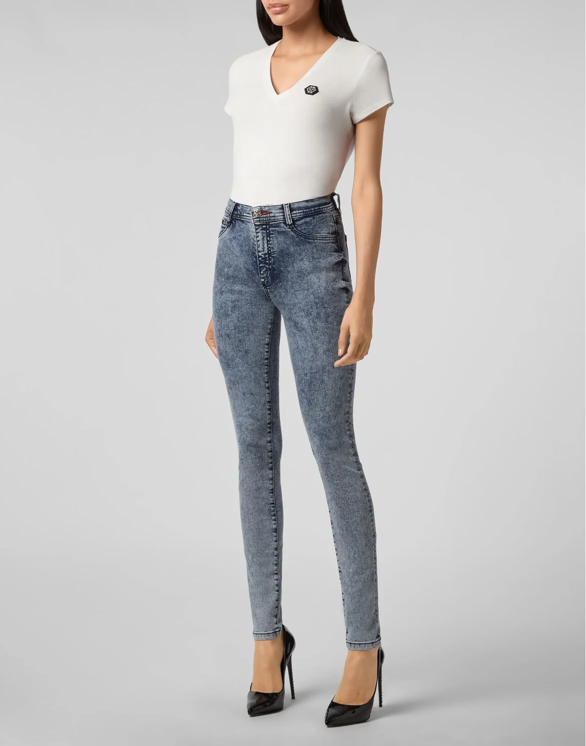 High Waist Jegging Crystal, цвет: Синий